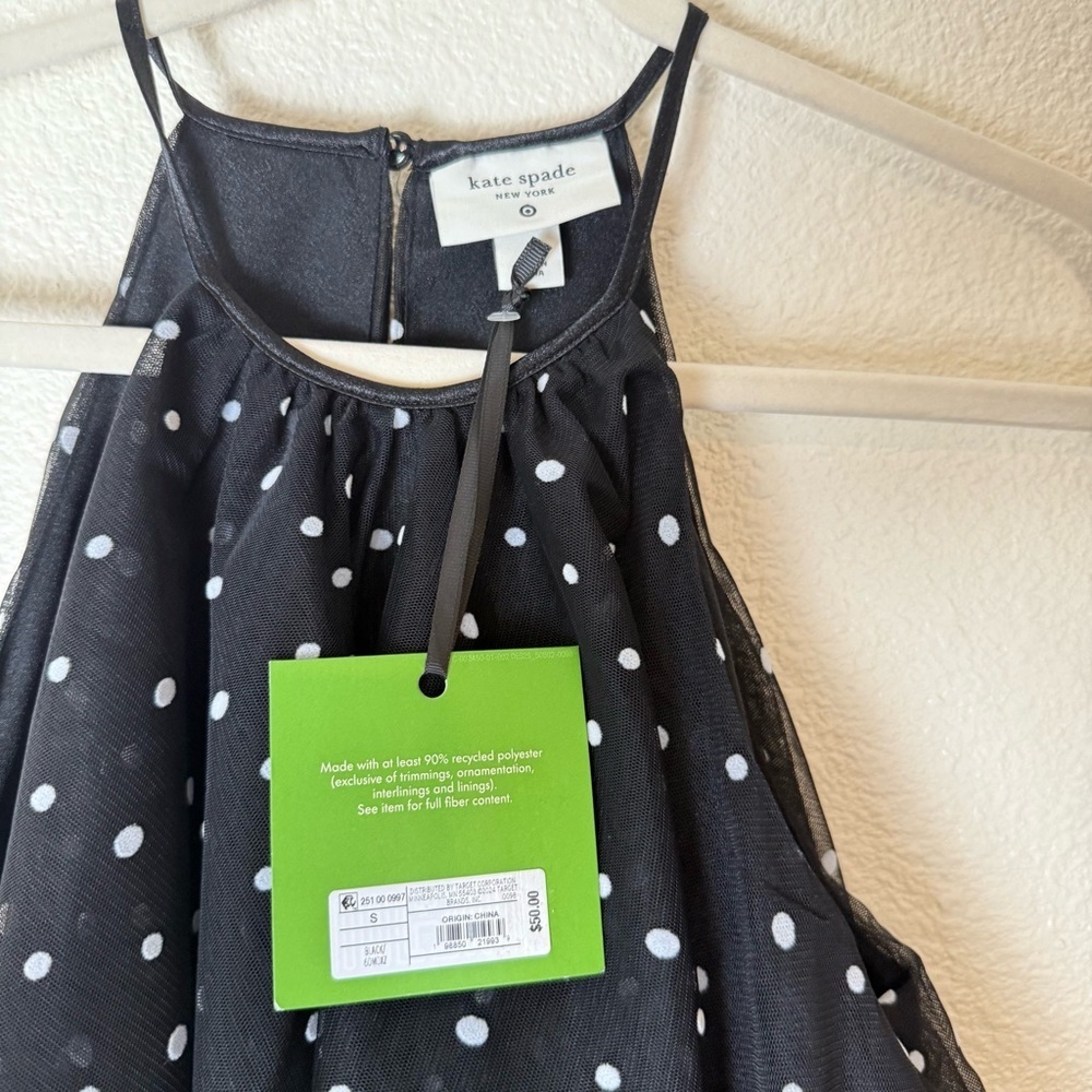 Kate spade  Mini Polka Dot Tiered Mini Dress small - Picture 8 of 12